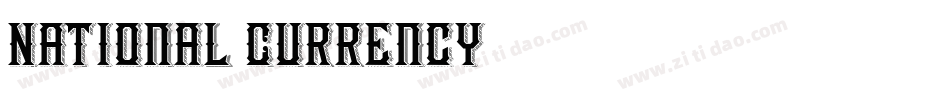 National Currency字体转换